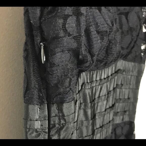 Plenty Frock by Tracy Reese Size 4 Black Lace Sleeveless Party Dress - Picture 8 of 9